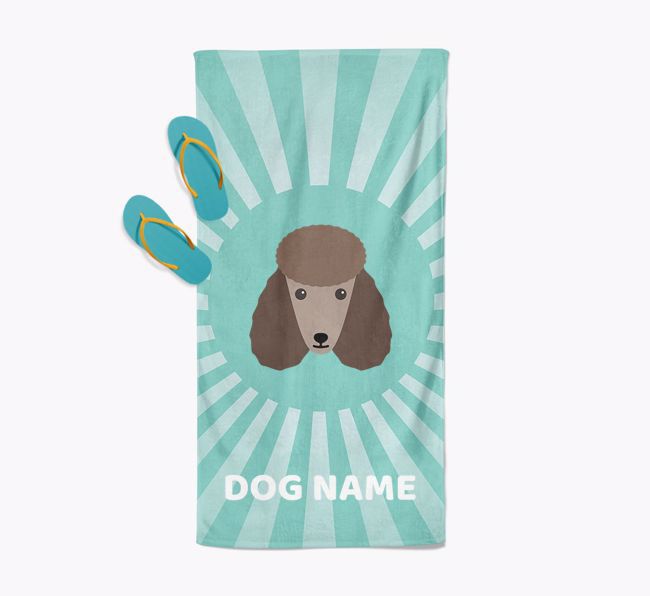 Personalised Pool Towel with {breedFullName} Icon